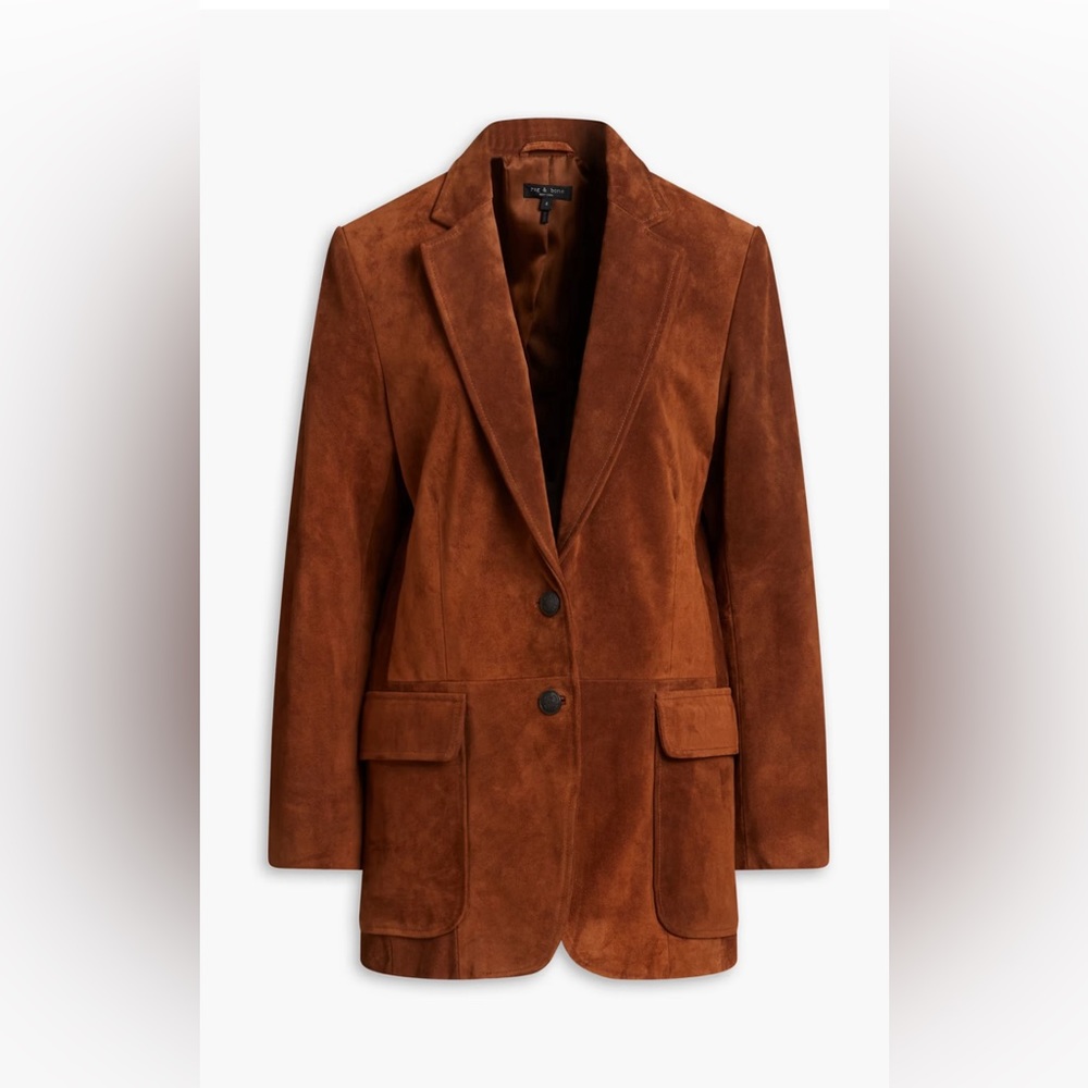 Rag & Bone Brown Suede Blazer